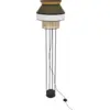 Image de Lampadaire en métal et lin khaki simple 158 x 40 cm Singapour - Market set