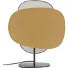 Image de Lampe à poser 2 écrans en lin bouleau et curry 47,5 cm Screen 70's - Market set
