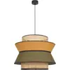 Image de Suspension Cannage Kaki/Curry Market Set Singapour Xl D58Cm. - Market Set
