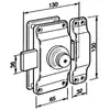 Image de Verrou SUPER SURETÉ cuirasse bouton sans bille BZE BRICARD 3378.000