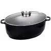 Image de Cocotte ovale en fonte d'aluminium 43cm noir - 382931 - Jumbo - BAUMALU