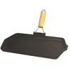 Image de Grill rectangulaire fonte 33,5 x 19,5 cm - manche rétractable