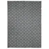 Image de TERRA COTTON GÉO - Tapis 100% coton géométrique écru-noir 120x170