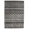 Image de VENISE - Tapis toucher laineux imprimé motifs ethniques noir 133x190