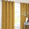 Image de COTTON LOOK - Rideau en polycoton jaune 140x250
