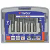 Image de TIVOLY Ensemble tarauds 7 pièces HSS M3 M10 - Porte-embout 6,35 mm