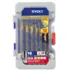 Image de Tivoly Foret métal HSS TiN 18 pcs Ø2 10 mm - Pointe 135°