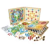 Image de Jeujura Coffret jeux de société en bois : 80 règles - Pions bois