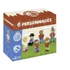 Image de Jeujura figurines en bois   6 personnages