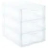 Image de But Tour de rangement 3 tiroirs - Transparent