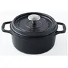 Image de Cocotte ronde en fonte émaillée 20cm noir - 402201 - INVICTA