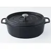 Image de Daubière en fonte émaillée 31cm noir mat - PUV403311 - INVICTA
