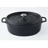 Image de Daubière en fonte émaillée 33cm noir mat - PUV403331 - INVICTA