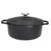 Image de Cocotte ronde fonte émaillée 20cm noir - PUC472001 - CHASSEUR