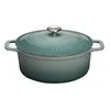 Image de Cocotte ronde en fonte émaillée 28cm bleu quartz - PUC472825 - Sublime - CHASSEUR