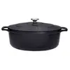 Image de Cocotte ovale en fonte émaillée 29cm noir - PUC472901 - CHASSEUR