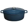 Image de Cocotte ovale en fonte émaillée 29cm bleu - PUC472997 - CHASSEUR