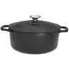 Image de Cocotte ronde en fonte émaillée 32cm noir - PUC473201 - CHASSEUR