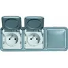 Image de Legrand Plexo 069909 - Double prise étanche gris