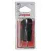 Image de 0 939 07 Fiche mâle 2P+T plastique 16A 250V noir avec anneau