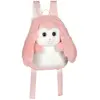 Image de Gipsy Toys Fluffy Bag Lapin peluche - 30 cm - Rose et blanc