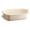 Image de Plat à four rectangle beige 22 cm