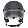 Image de Casque vélo Tnb URBAN MOOV LED feu de freinage automatique avec visiere & caches oreilles taille L gris