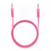 Image de WE Câble Auxiliaire Audio Jack/Jack 3,5mm Mâle Mâle Plat 1m50 - très résistant - Compatible avec les casques Beats, iPhone iPad iPod Casque HiFi Autoradio Smartphone Tablette MP3 - Fuschia
