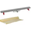 Image de Caniveau de douche inox réversible 790mm + natte - SICANATFH80R - Docia - NICOLL