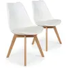 Image de Lot de 2 Chaises Design Flaubert 82cm Blanc