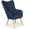 Image de Fauteuil Scandinave Aimee 67cm Bleu