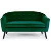 Image de Canapé Scandinave Velours Lopy 157cm Vert