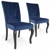 Image de Paris Prix Chaises Velours Lucky - Bleu