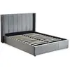 Image de Lit Adulte Sommier Relevable Fady 140x190cm Gris