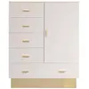 Image de Buffet 5 Tiroirs & 1 Porte Tazea 112cm Taupe