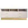 Image de Meuble TV 4 Tiroirs Design Tazea 150cm Taupe