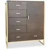 Image de Paris prix Buffet 5 tiroirs 1 porte - Marron