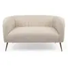 Image de Canapé 2 Places Bouclette Reuben 128cm Beige