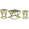 Image de Paris prix lot de 3 tables d'appoint - Or