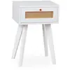 Image de Paris prix Table de chevet cannage rotin - Blanc