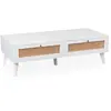 Image de Paris prix Table basse cannage rotin - Blanc
