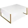 Image de Paris prix Table basse Valentin - Blanc & or