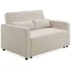 Image de Canapé Convertible 2 Places Bouclette Léa 133cm Beige