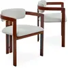 Image de Lot de 2 Chaises Design Galia 75cm Beige & Marron