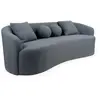 Image de Canapé 4 Places en Tissu Bouclette Brett 215cm Gris