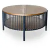 Image de Table Basse Avec Rangement Bertha 84cm Naturel & Noir