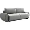Image de Canapé Convertible 3 Places en Velours Tycia 251cm Gris