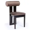 Image de Chaise Design en Velours Jasper 79cm Marron