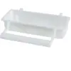 Image de Mangeoire rectangulaire avec perchoir pour oiseau Zolux Blanc TU 134361