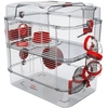 Image de Cage sur 2 étages pour rongeurs Zolux Rody3 Duo Rouge TU 206019